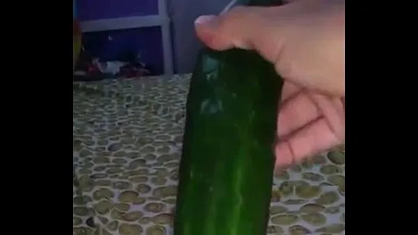 Big masturbating with cucumber best Clips