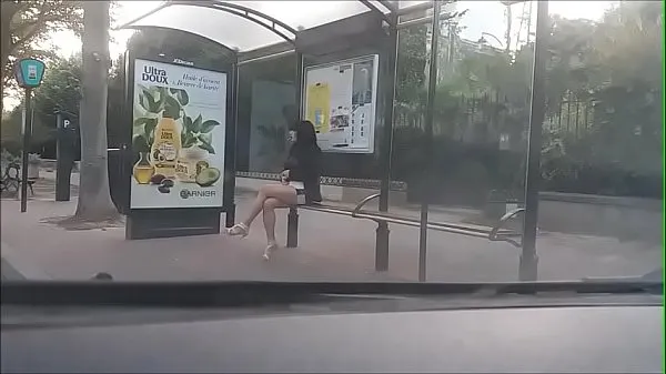 Big bitch at a bus stop best Clips