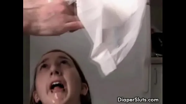 Grote y. slut drinking her piss from diaper beste clips