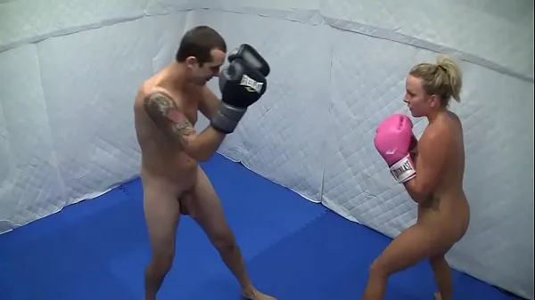 Big Dre Hazel defeats guy in competitive nude boxing match best Clips