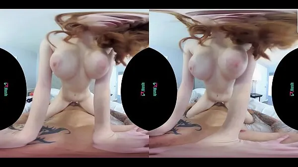 Store VRHUSH Redhead Scarlett Snow rides a big dick in VR bedste klip