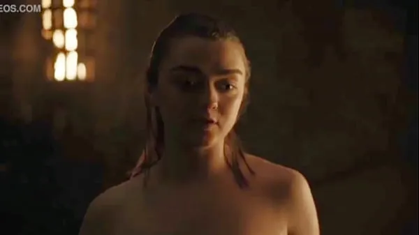بڑے Maisie Williams/Arya Stark Hot Scene-Game Of Thrones بہترین کلپس