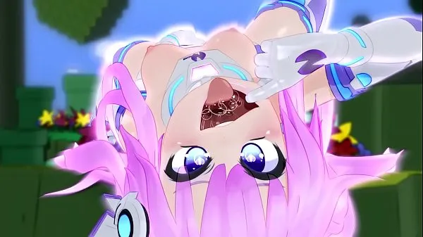 Big Nepgear earning shares with her slutty body best Clips