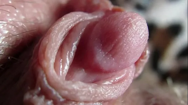 Store Extreme close up on my huge clit head pulsating beste klipp