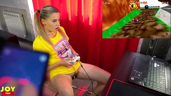 Duże Letsplay Retro Game With Remote Vibrator in My Pussy - OrgasMario By Letty Black najlepsze klipy