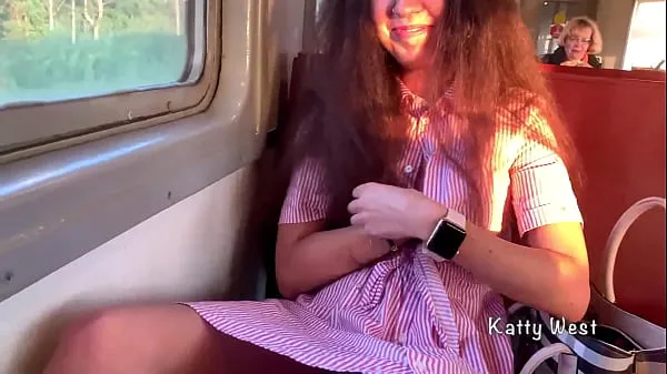 Veľké the girl 18 yo showed her panties on the train and jerked off a dick to a stranger in public najlepšie klipy
