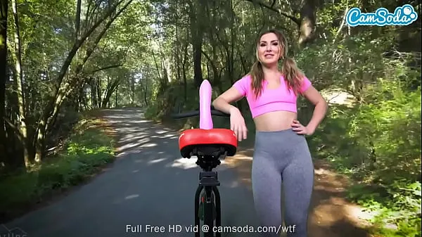 빅 Sexy Paige Owens has her first anal dildo bike ride 최고의 클립