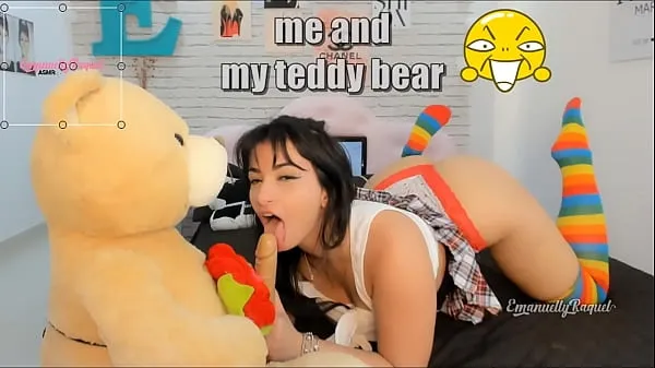 빅 Roleplay sexy and naughty student caught on tape playing with her teddy bear so hot 최고의 클립
