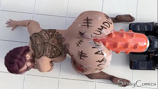 Store Extreme Monster Dildo Anal Fuck Machine Asshole Stretching - 3D Animation beste klipp