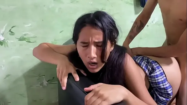 NO Prof It hurts!!! Young woman student leaves with her teacher after school, real homemade Clip hay nhất