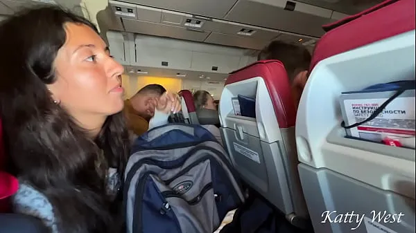 Nagy Risky extreme public blowjob on Plane legjobb klipek