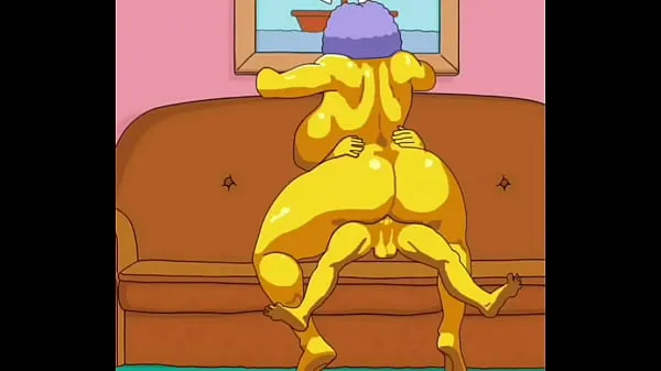 Stora Selma Bouvier from The Simpsons gets her fat ass fucked by a massive cock bästa klippen