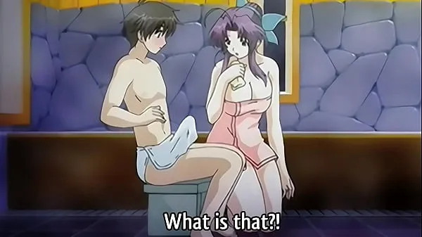 Step Mom gives a Bath to her 18yo Step Son - Hentai Uncensored [Subtitled Klip terbaik besar